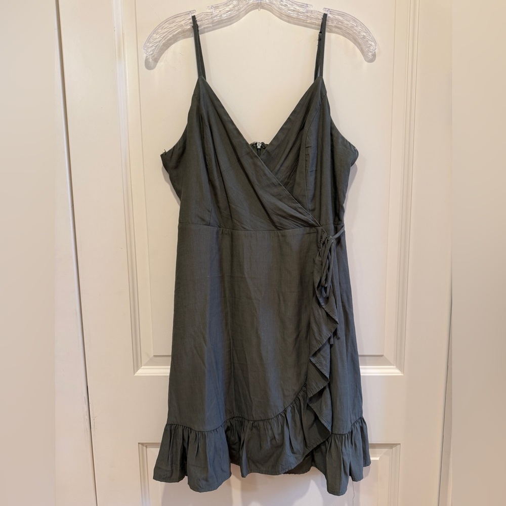 Altar’d State Faux Wrap Ruffle Dress
